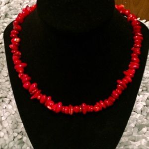 Coral Stone Necklace